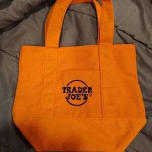 Trader Joe's Small Orange Tote Bag
